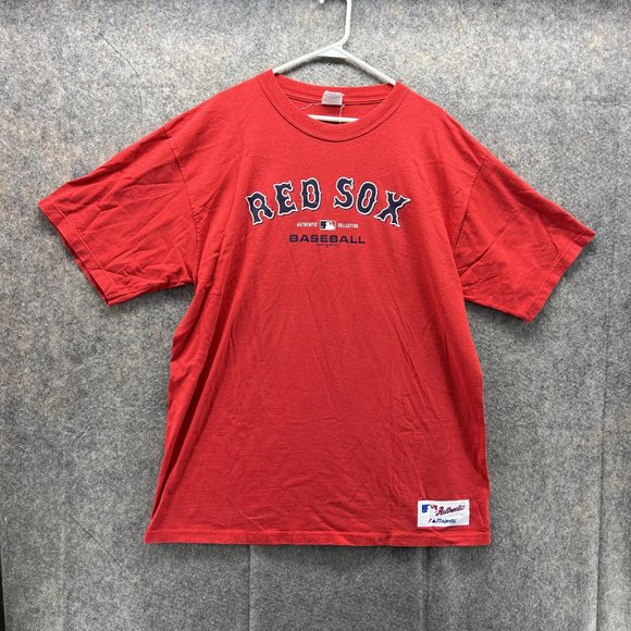 Boston Red Sox Shirt Men Extra Large Adult Red Baseball MLB Logo Majestic XL - Picture 1 of 12